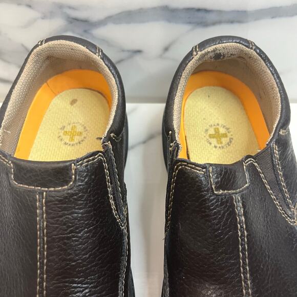 Dr. Martens DOC Men's Brown Leather Slip-On Colton Loafers Shoes Sz 8 - Picture 4 of 9